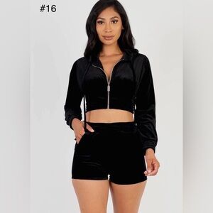 Velour Short sets!
#16-$30
Sizes SM, MD & LG
#15-$35
Sizes 1x,2x,& 3x